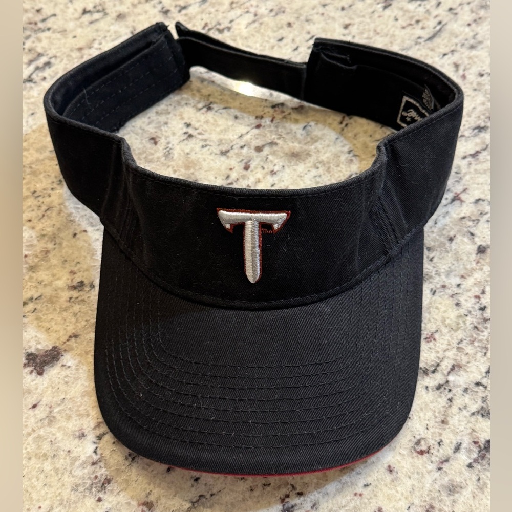 Troy Trojans Black adjustable visor hat by The Gamie